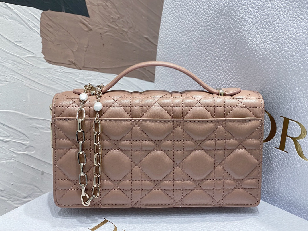 miss D*or mini handbag medium antique bronze cannage woven pattern s0980onmj_m53u 21 x 11.5 x 4.5 cm