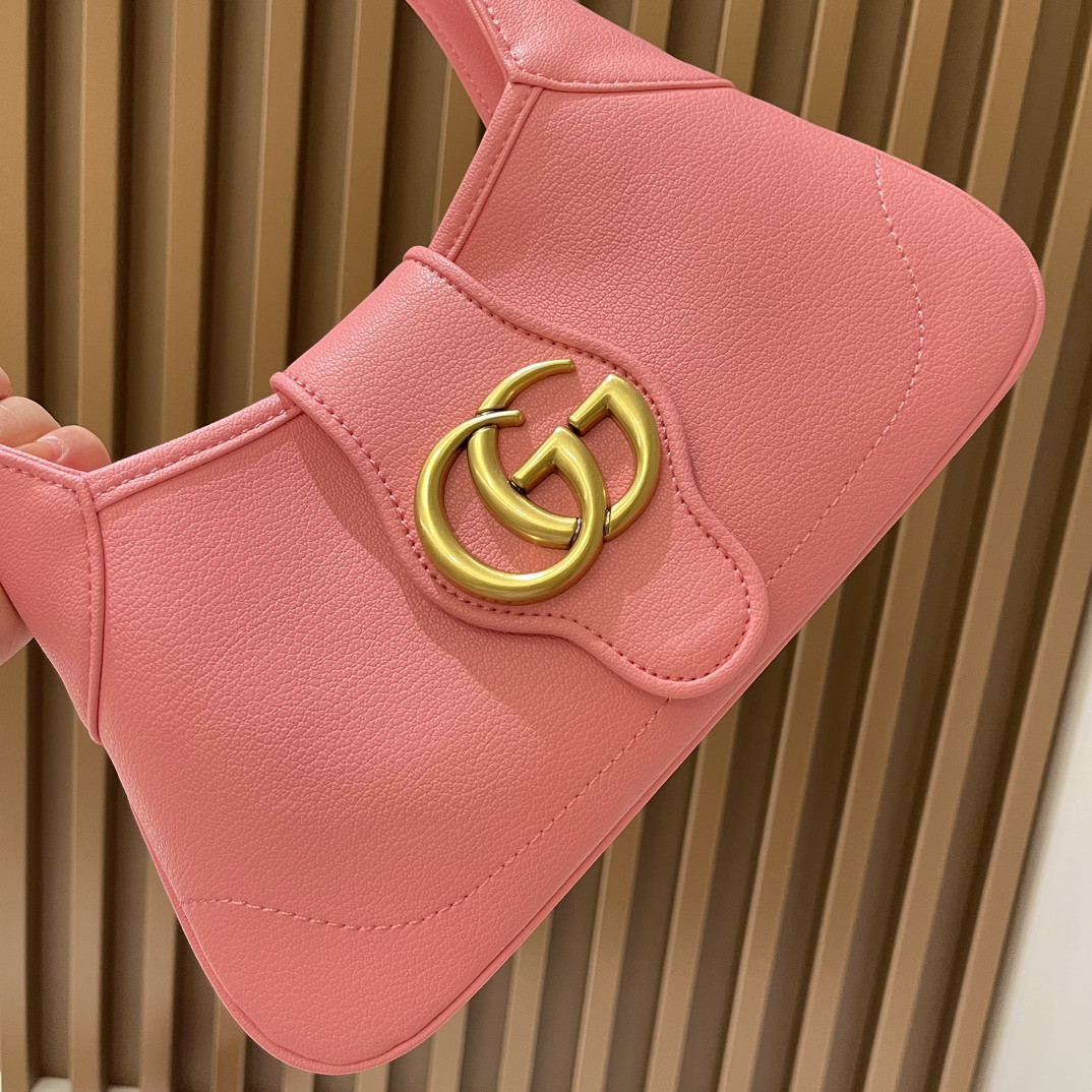 G*u*i aphrodite shoulder bag pink 27 x 13.5 x 2 cm
