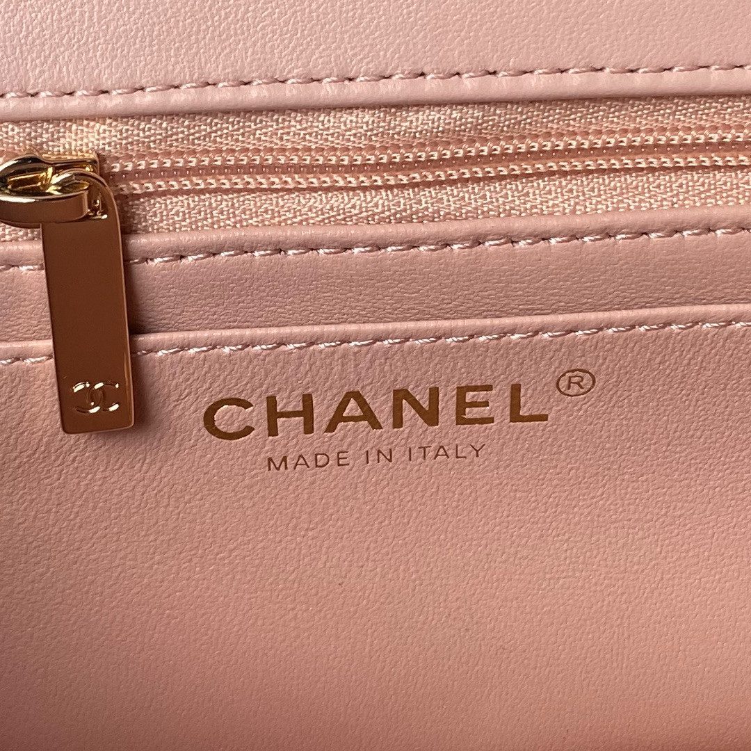 Ch*el 24a mini classic handbag 12 × 20 × 6 cm