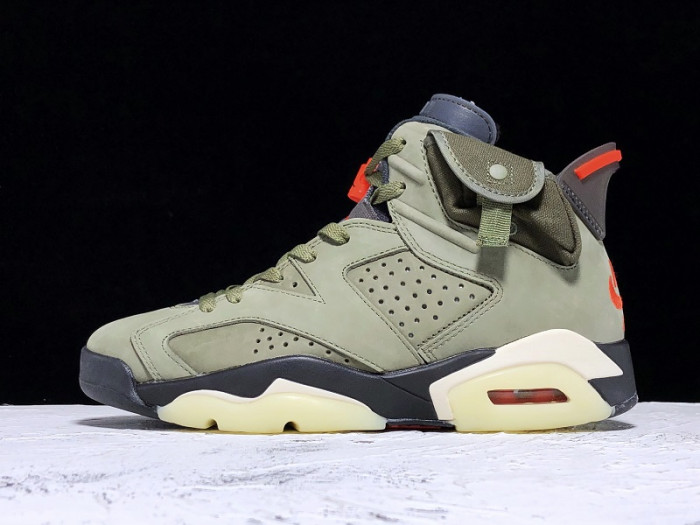 Travis Scott x Air Jordan 6 “Medium Olive” CN1084-200