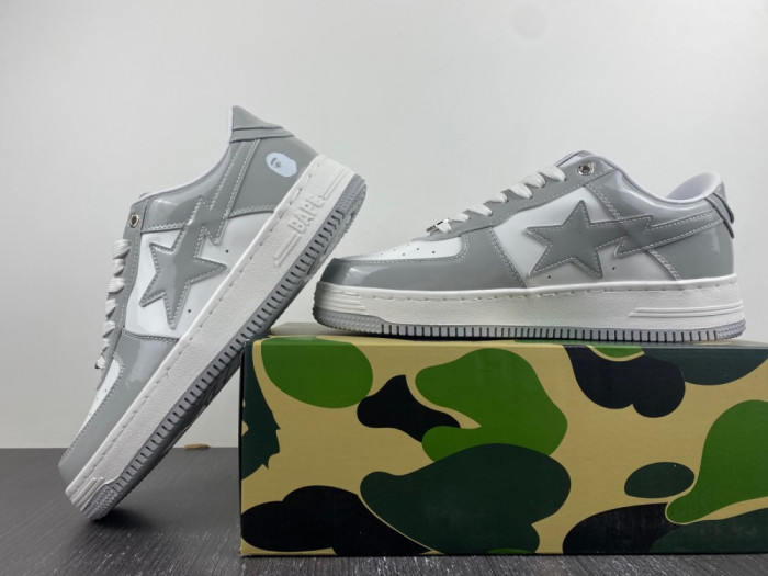 A Bathing Ape Bape Sta white and grey