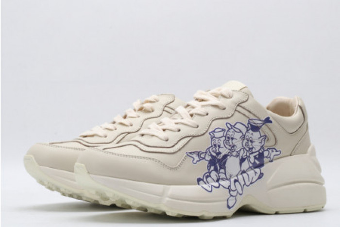 G*u*i rhyton leather sneaker