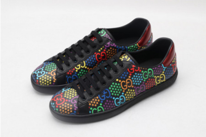 G*u*i ace embroidered low-top sneaker 610085 h2020 1110