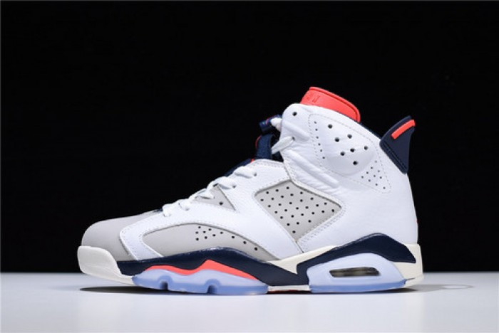 Air Jordan 6 Retro Tinker White/Infrared 23-Neutral Grey-Sail 384664-104
