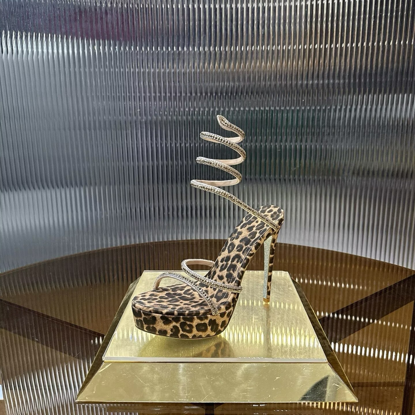 UA Rene Ca0v1LLa Cleo Animalier Platform Sandals