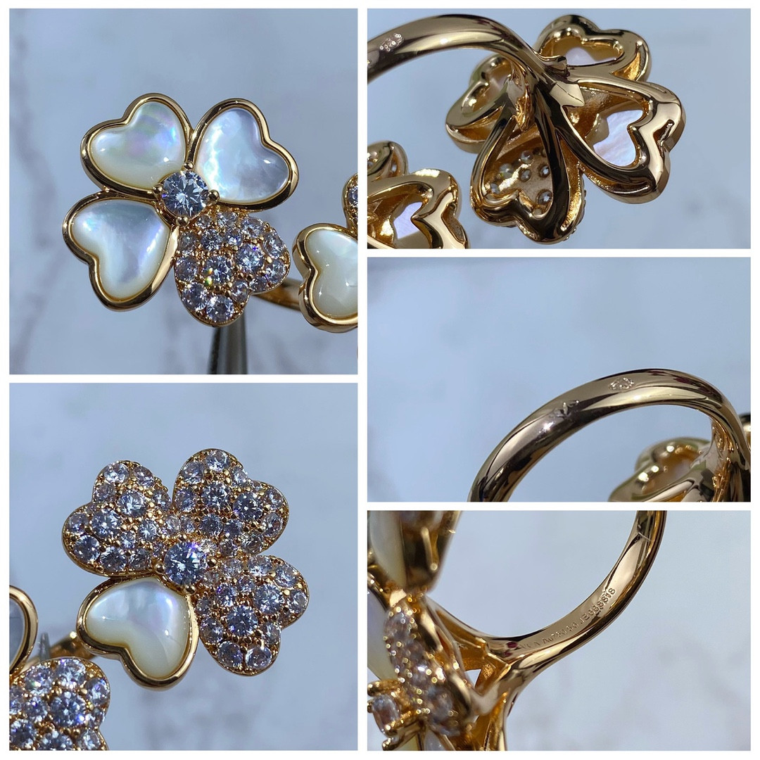 V*n Cl**f & Arpels Four Leaf Clover Ring
