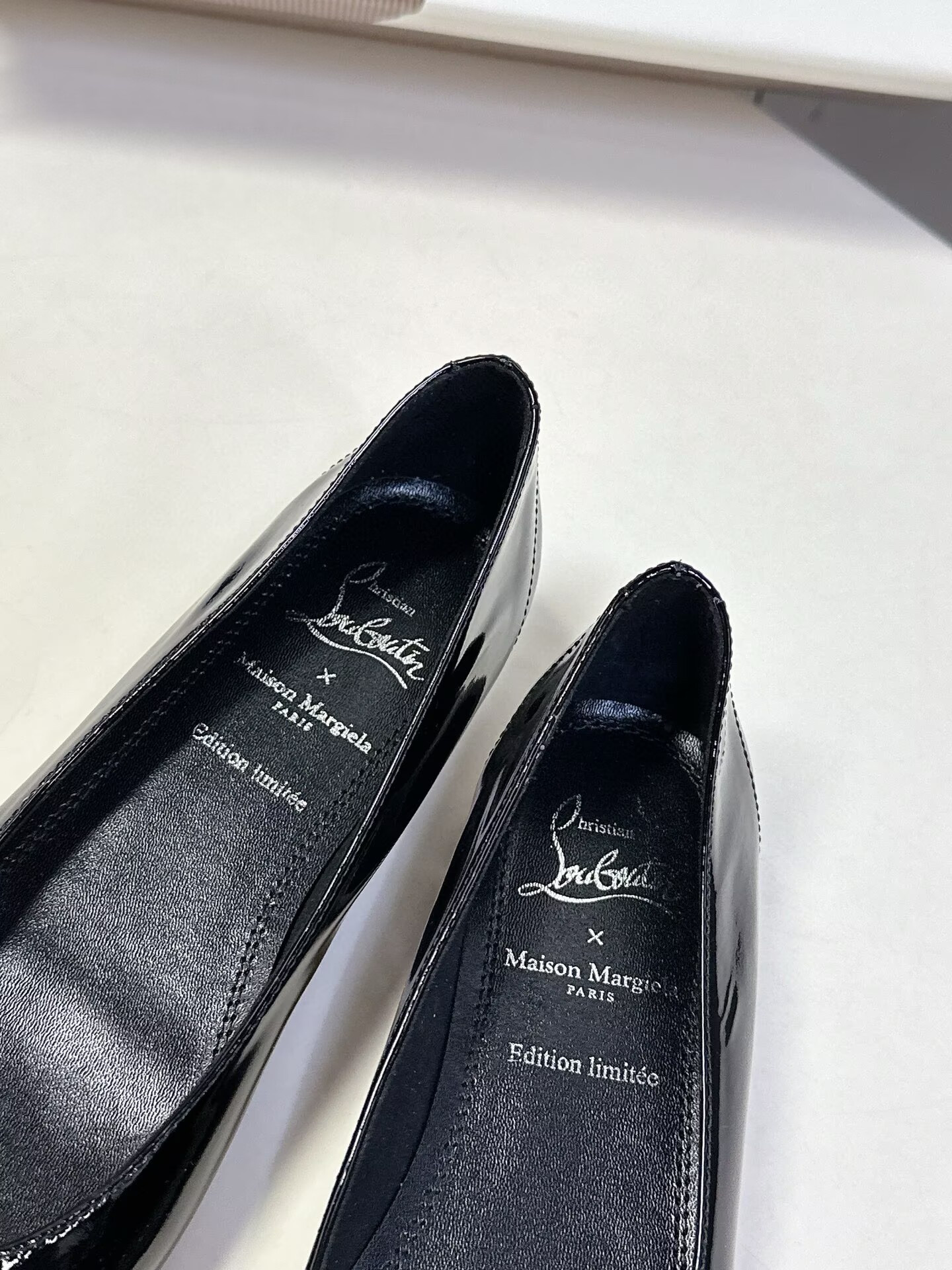 UA Chr1st1an Louboutin Marlougiela Ballerinas Patent calf leather