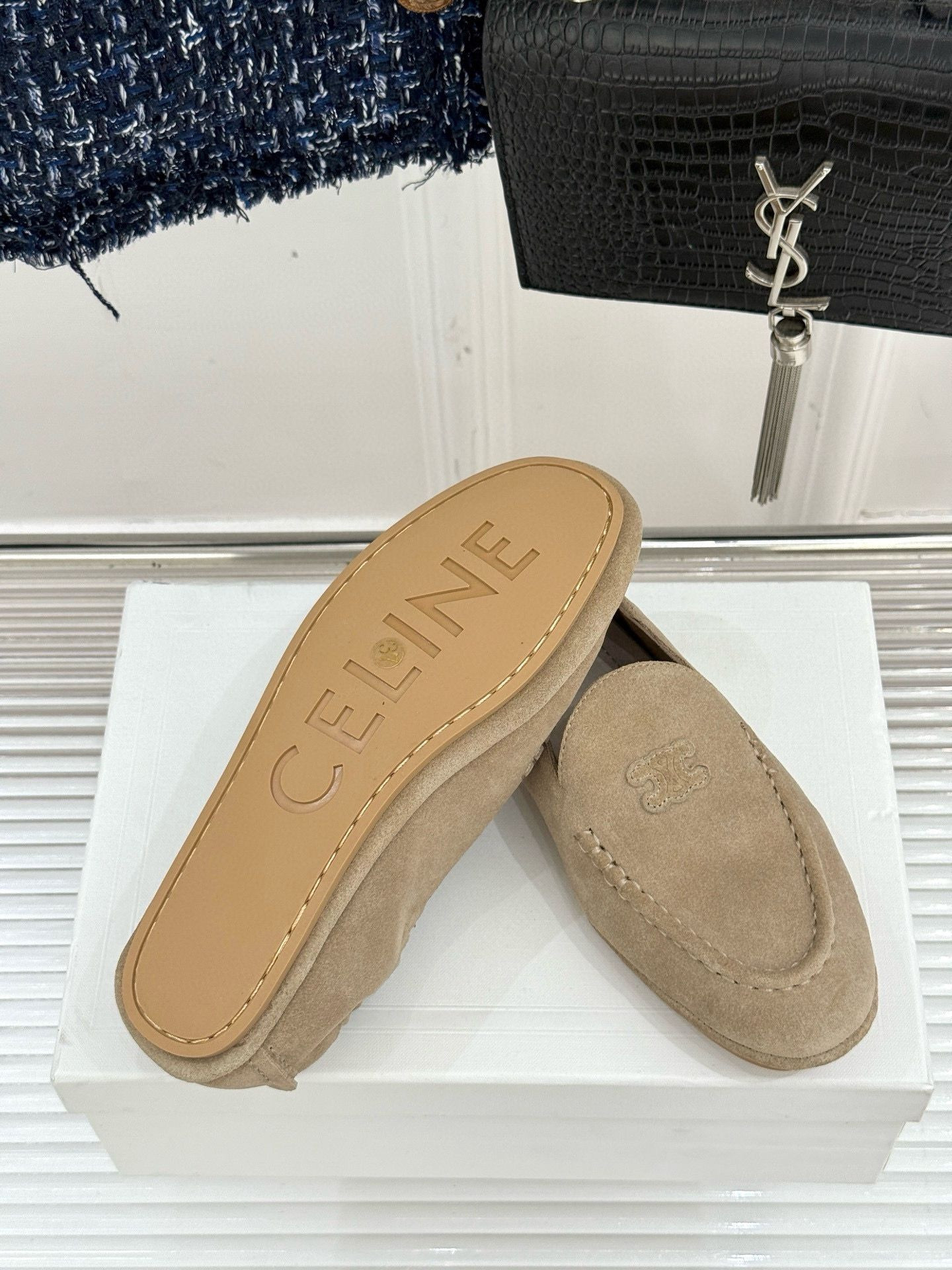UA Ce1i*e Adam Loafer In Suede Calfskin