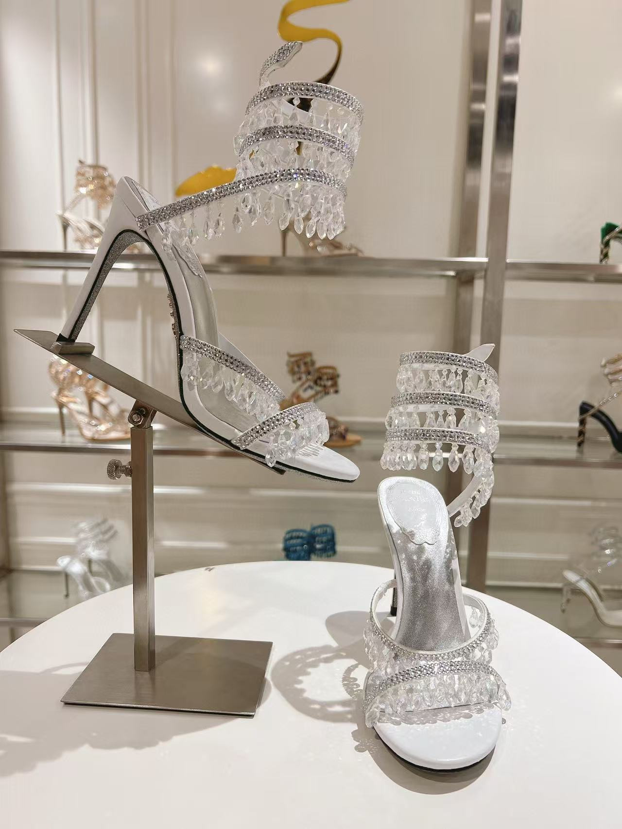 UA RENÉ CAOVILLA CHANDELIER SANDAL 95mm