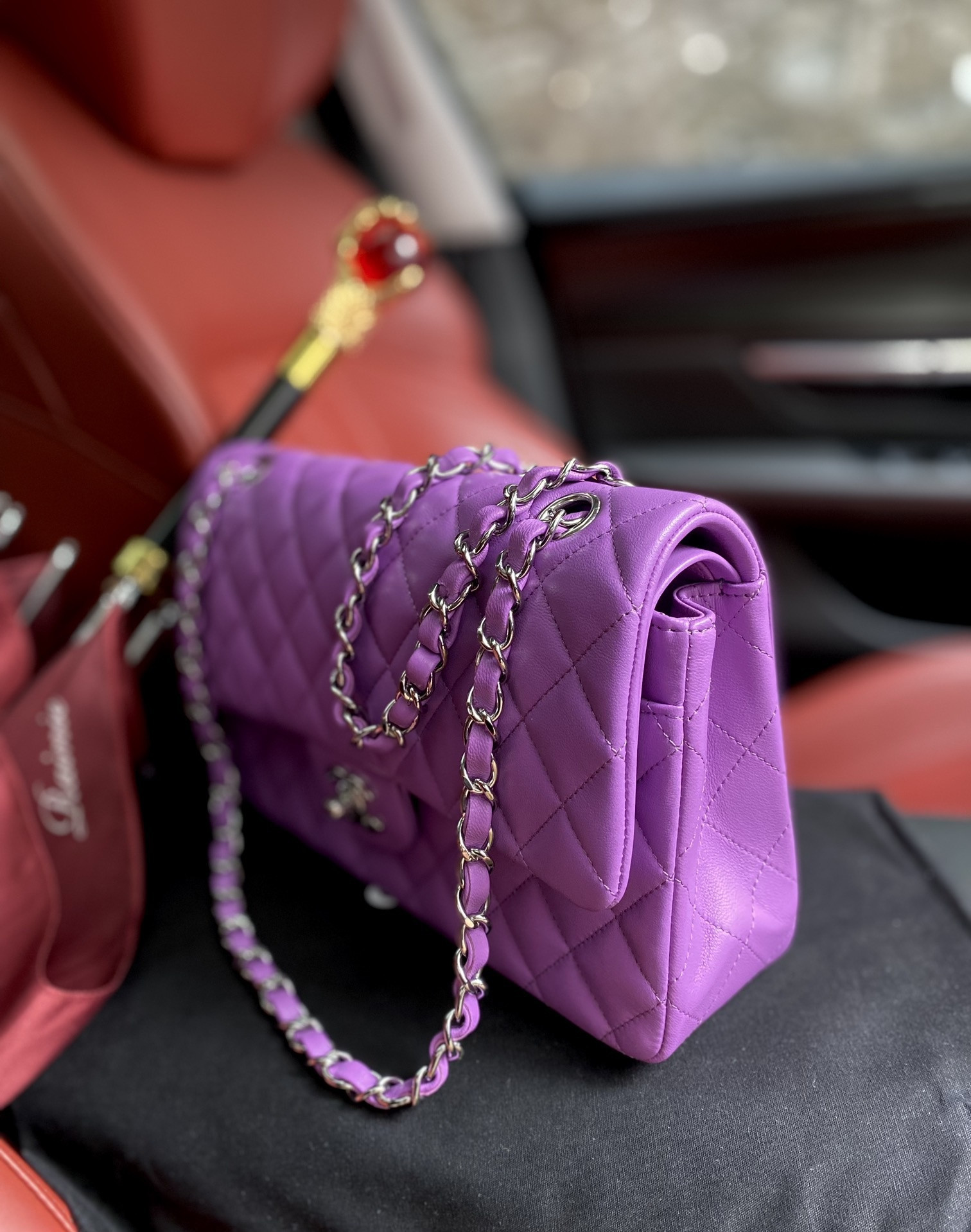 Ch**el Classic Flap Bag 15.5x25.5x6.5cm