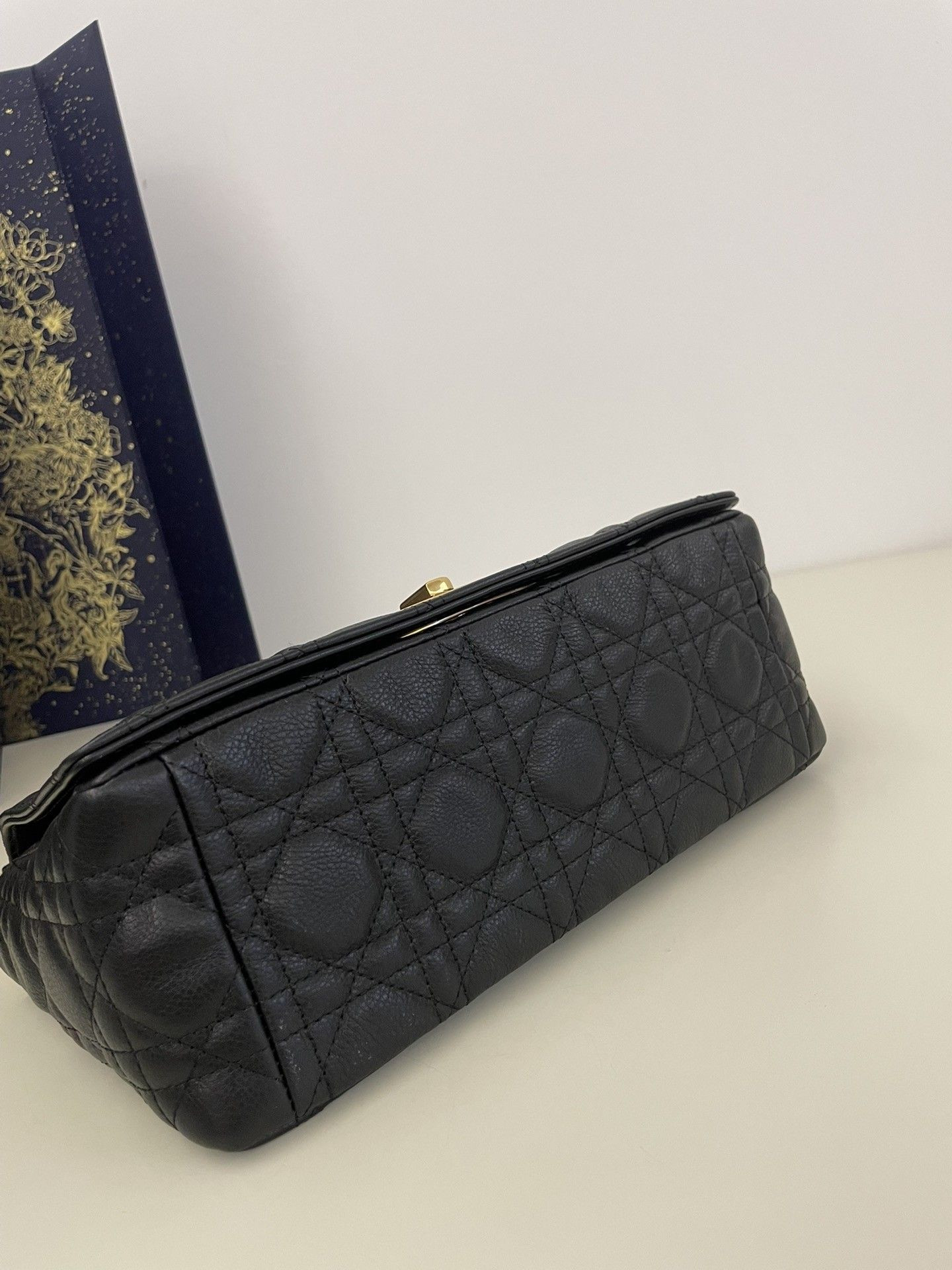 MEDIUM D10r CARO BAG S*pple Cannage Calfskin 25.5 x 15.5 x 8 cm