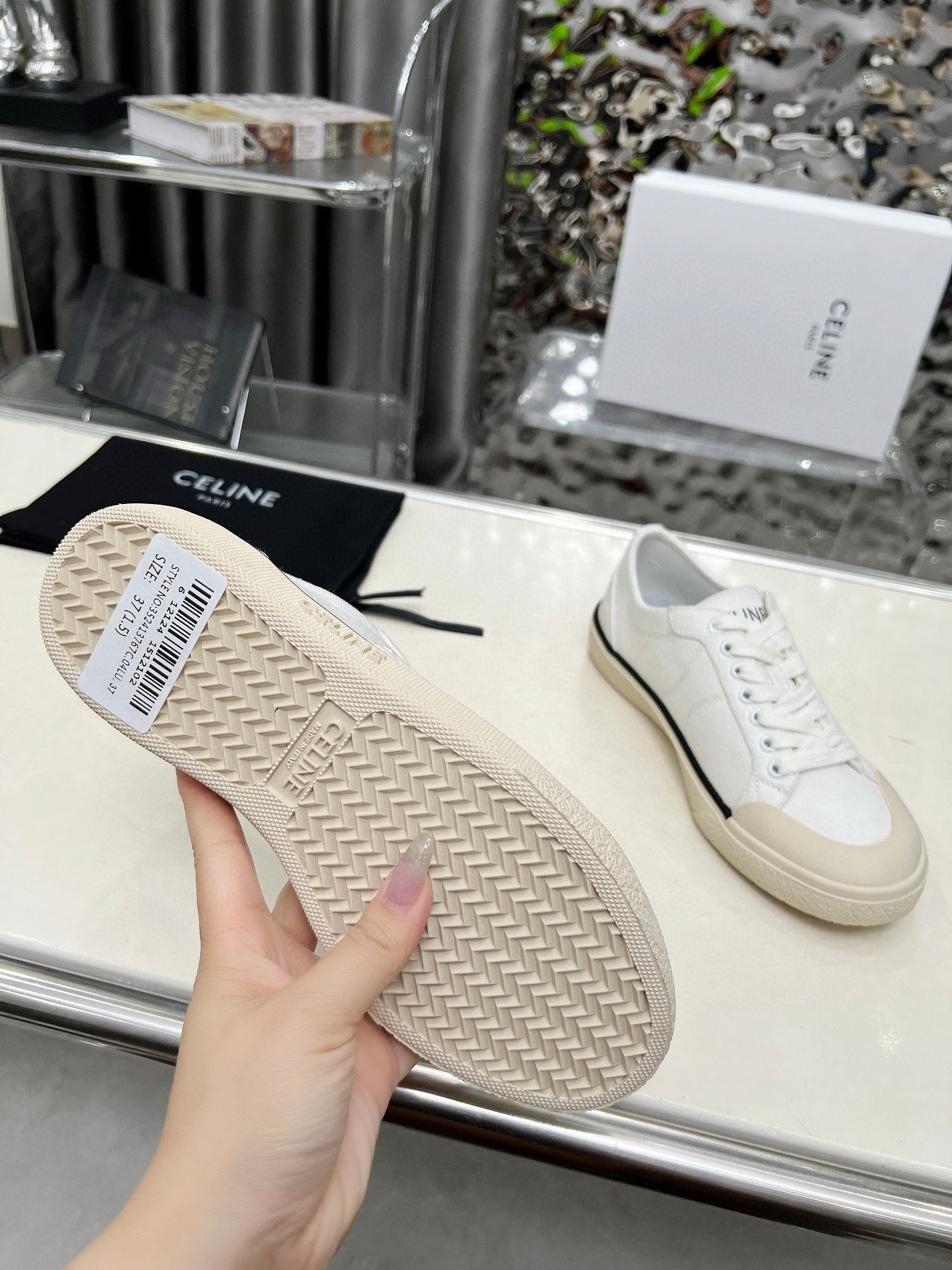 UA Ce1i*e ALAN SNEAKERS WITH TRIOMPHE IN Canvas