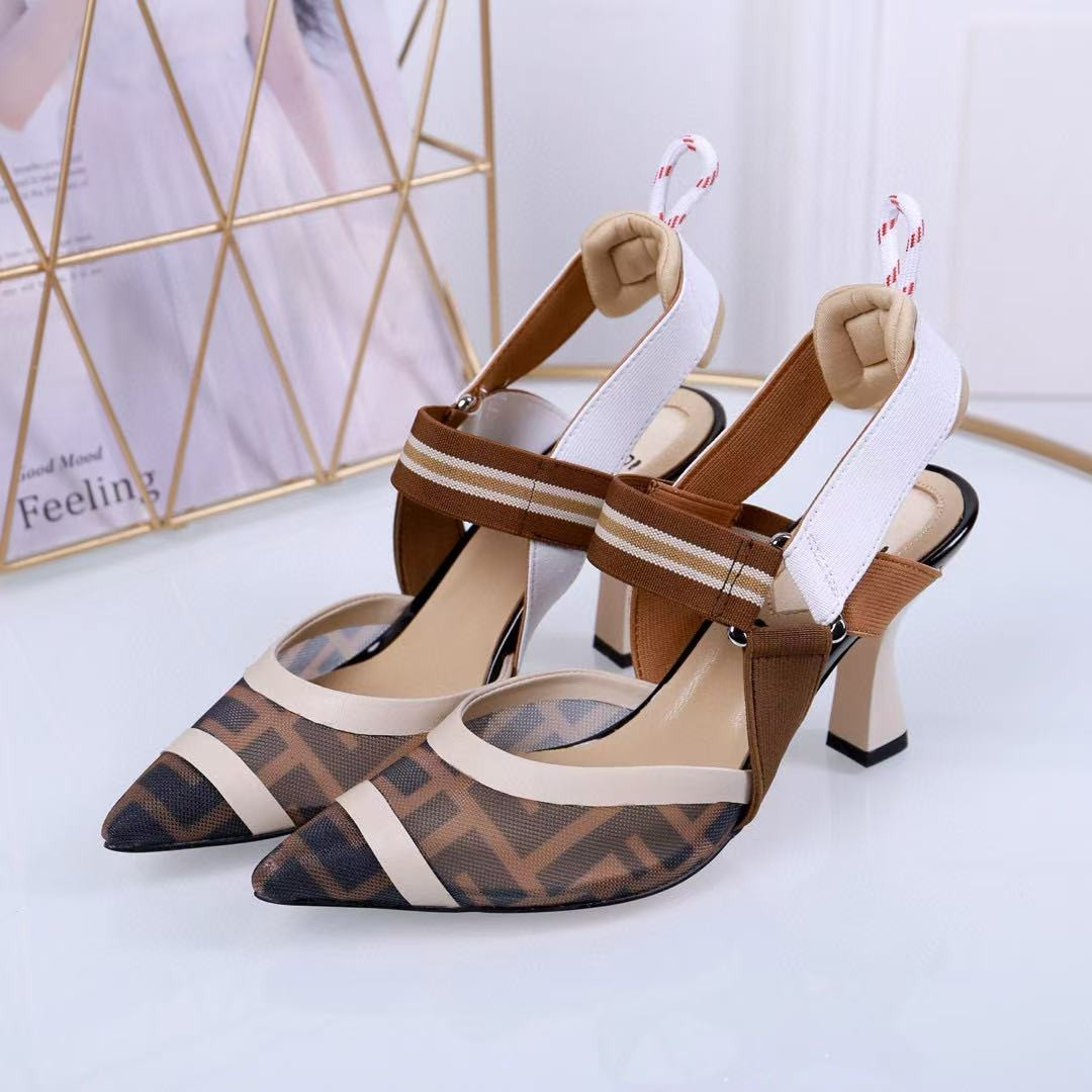 UA F**di Colibri Mesh Slingback Pumps