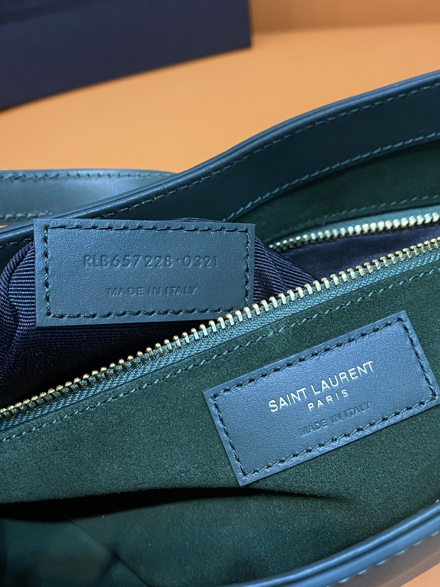 Y51 LE 5 À 7 IN SMOOTH LEATHER VERT FONCE  23 X 16 X 6.5 CM