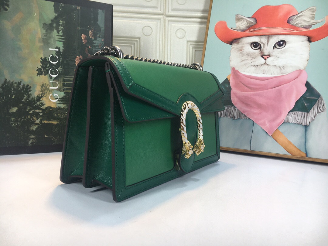 Gvc*1 DIONYSUS SMALL SHOULDER BAG GREEN 11"Wx7"Hx3.5"D