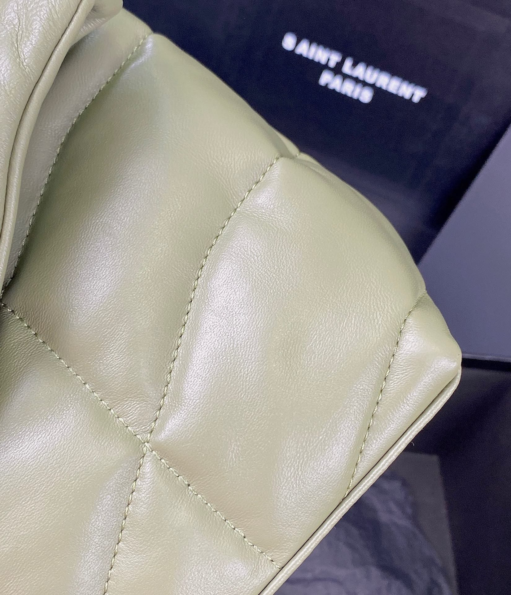 Y51 PUFFER SMALL IN NAPPA LEATHER GREEN 11.4 X 6.6 X 4.3 INCHES