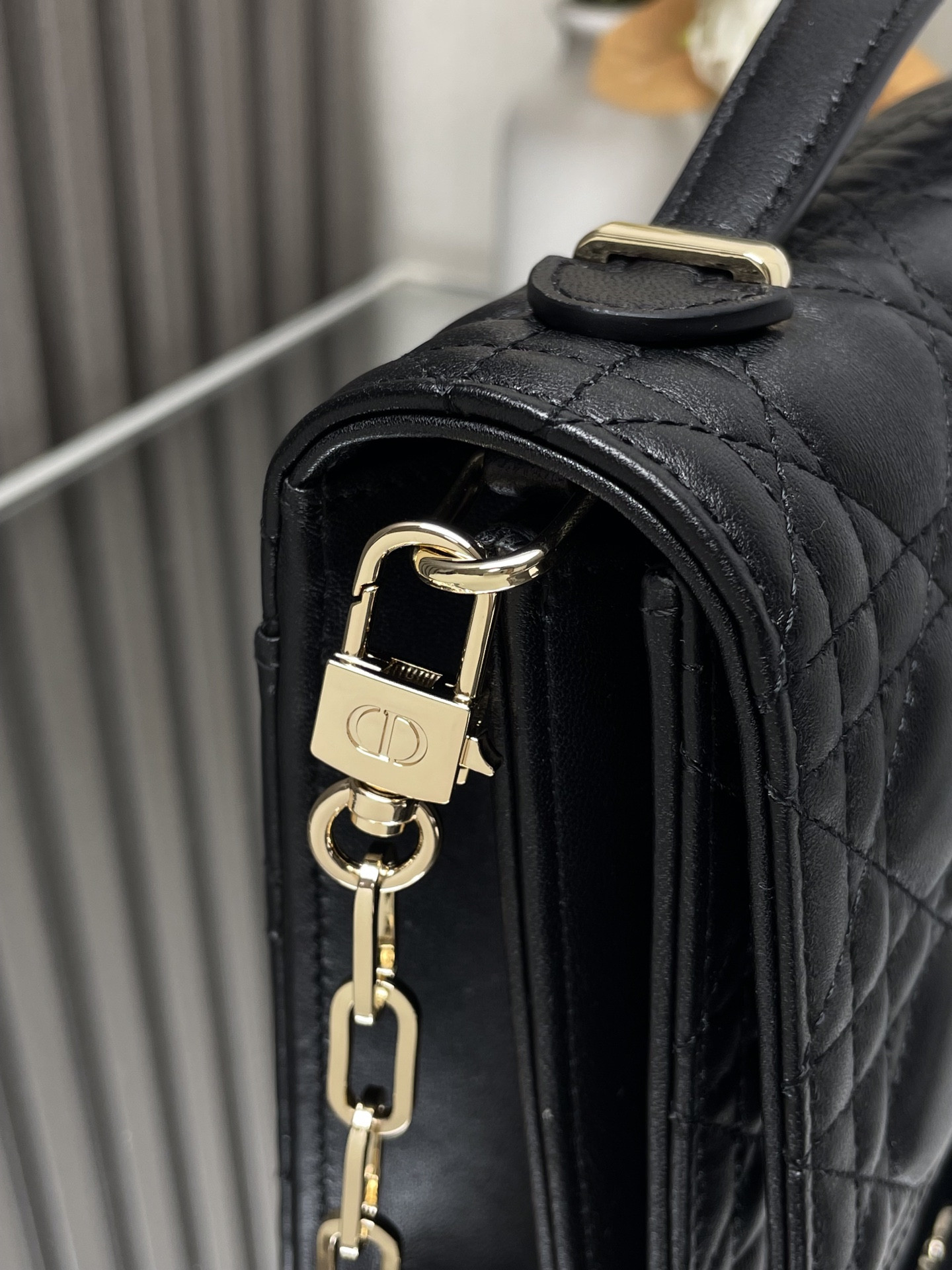 My D10r Top Handle Bag Black 9.5 x 5.5 x 3 inches