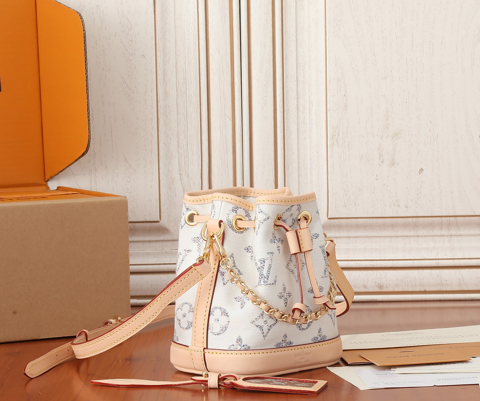 LV Nano Noé  M83453 5.1 x 6.3 x 3.9 inches