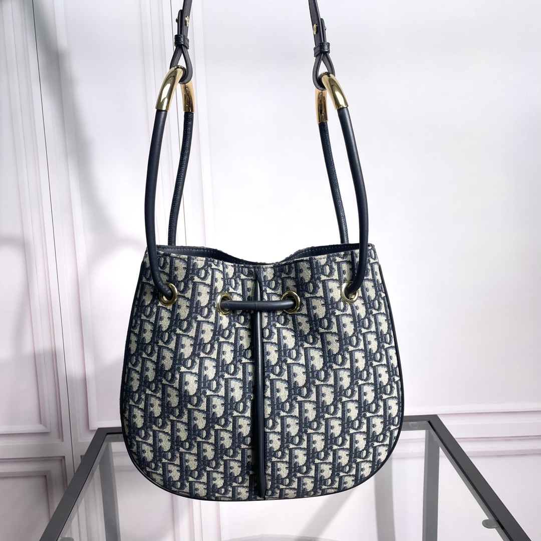 Medium D10r Nolita Bag Blue D10r Oblique Jacquard 10.5 x 10 x 2 inches