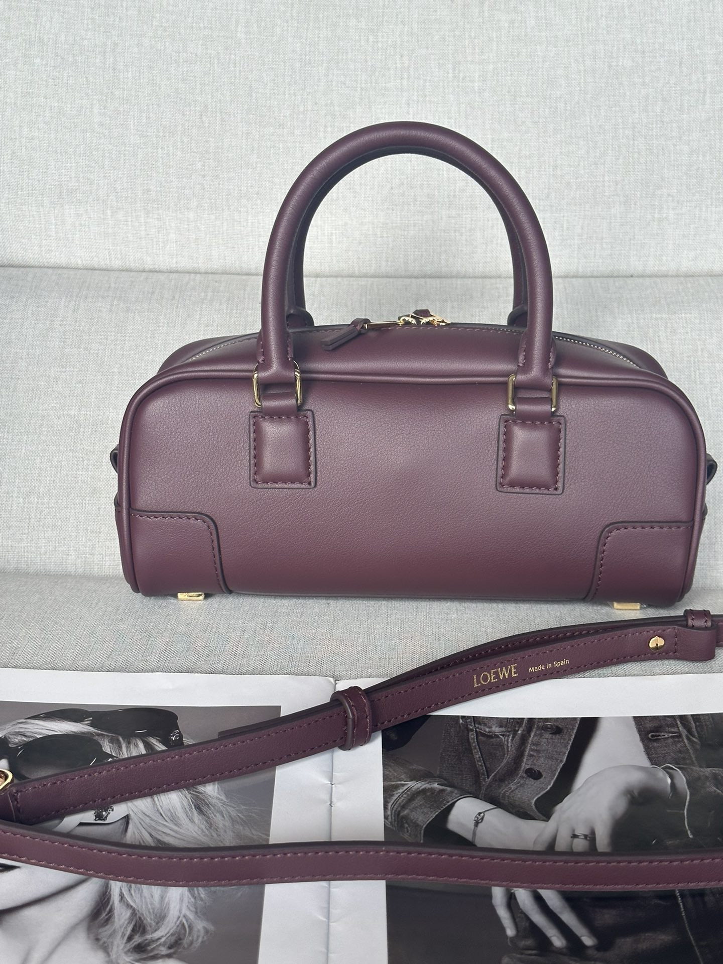 L0ew* Amazona 23 Cropped bag in nappa calfskin 23x11x10cm