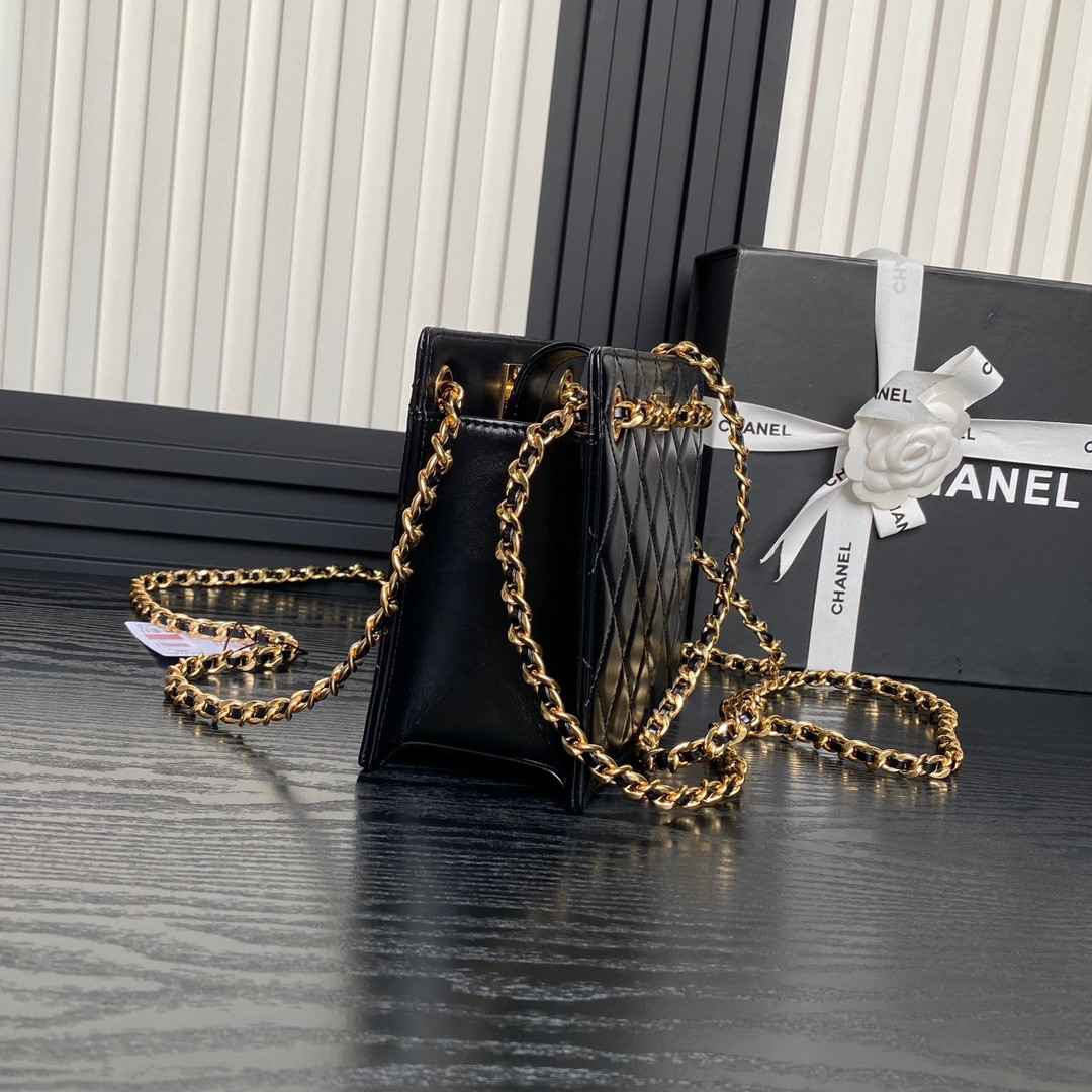 Ch**el 24K Handbag 16×21×7cm
