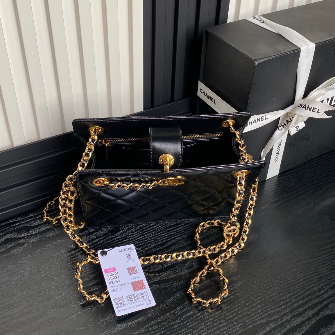 Ch**el 24K Handbag 16×21×7cm