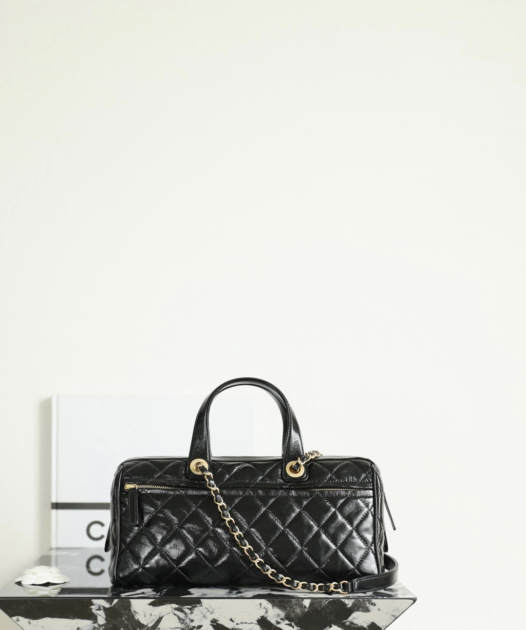 Ch**el Large Bowling Bag AS5579 17x31x13cm