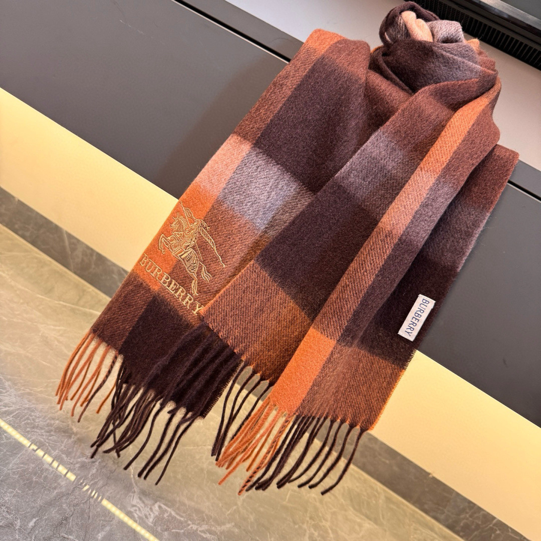 Bv*b*rry scarf 32x180cm 100% cashmere