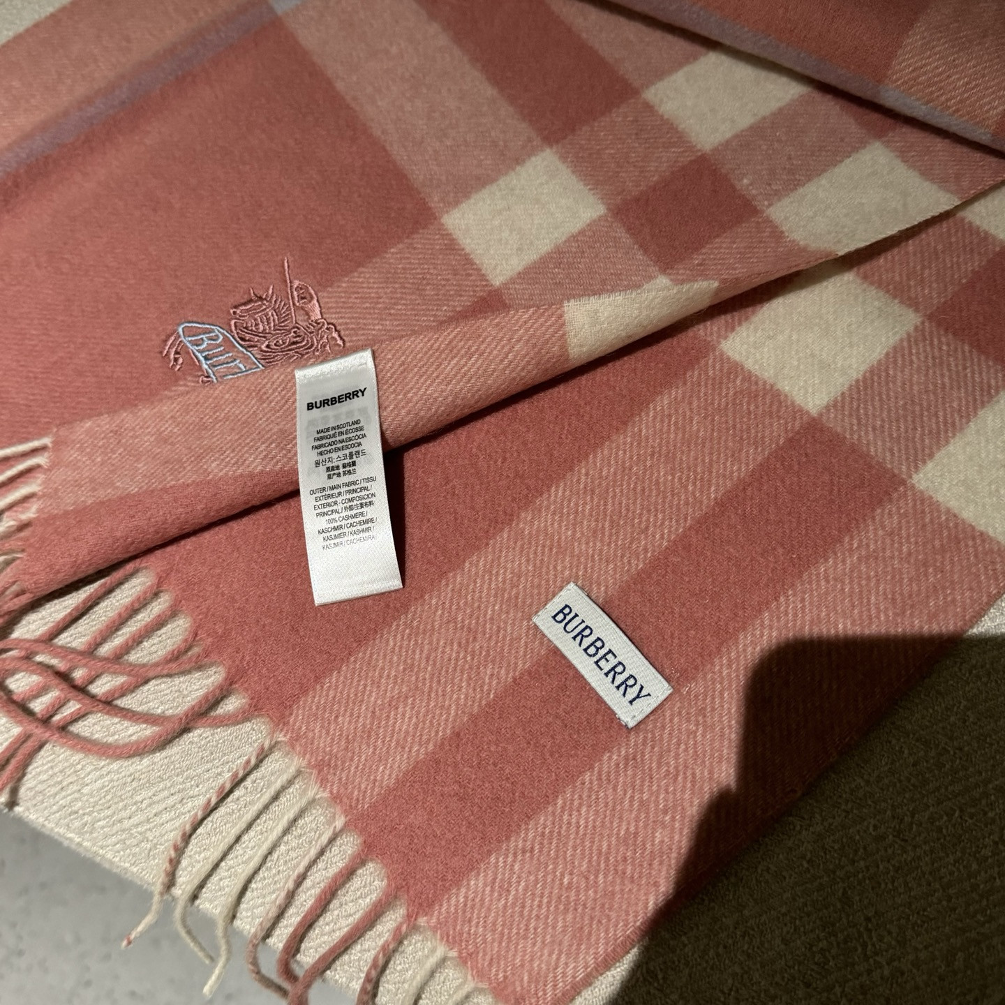 Bv*b*rry scarf 30x180cm 100% lambswool